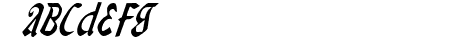 Valerius Condensed Italic