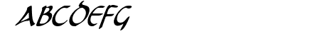 Tristram Condensed Italic