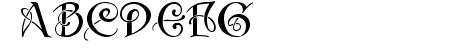 Initials with curls