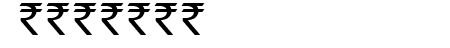 Indian Rupee Font