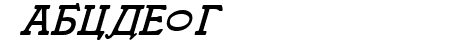 Cyrillic Italic