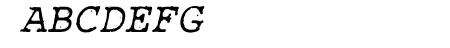 Rough_Typewriter Italic