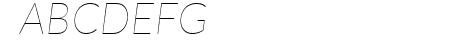 Lato Hairline Italic