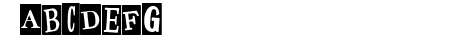 Pauls Ransom Note Font