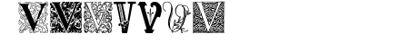 Ornamental Initials V