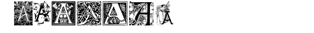 Art Nouveau Initials A