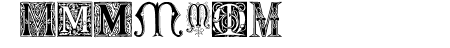 Ornamental Initials M