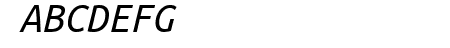 Ubuntu Mono Italic