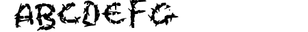 Eroded Strikethrough Line