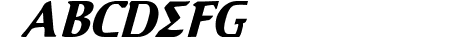 Aegis Condensed Italic