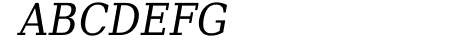 DejaVu Serif Condensed It