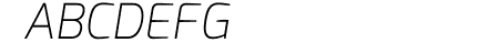 Exo ExtraLight Italic