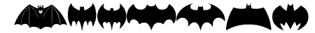 Batman Evolution Logo Fon