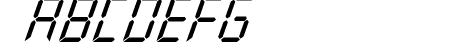 New X Digital tfb Italic