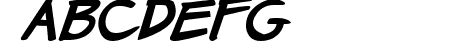 Manga speak 2 Bold Italic