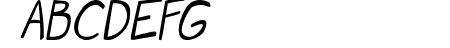 Manga speak 2 Italic