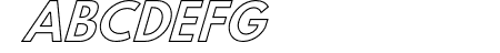 Hussar Bold Italic Outlin