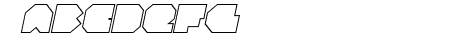 VX Rocket Outline Italic