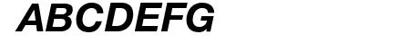 Helvetica Neue Bold Itali