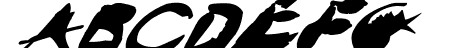 Crazy Ink Splats Italic