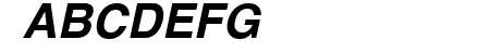 Helvetica Bold Oblique