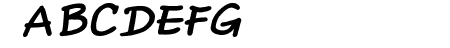 Comic Gibi Bold Italic