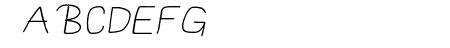 MewTooHand Wide Italic