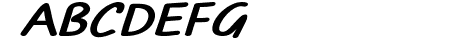 TYPO COMICS Bold Italic D