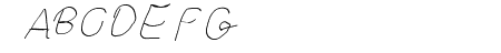 Curly Kue Thin Italic