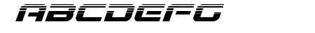 Gunship Halftone Italic