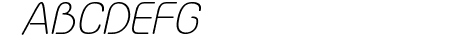 Yaahowu Light Italic Ital