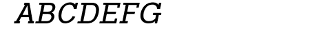 Typo Slab Italic