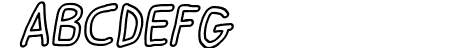 Smoothie Outline Italic