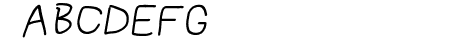 NumbBunny Wide Italic