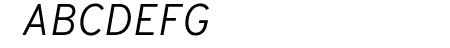 Overpass Light Italic
