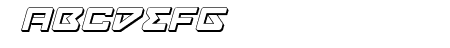 Navy Cadet 3D Italic