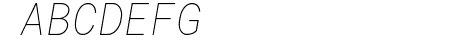 Roboto Mono Thin Italic