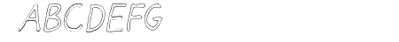 Darbog outline Italic
