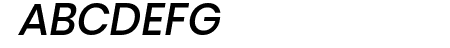 Poppins Medium Italic