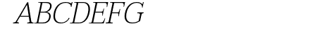 Taviraj ExtraLight Italic