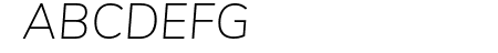 Muli ExtraLight Italic