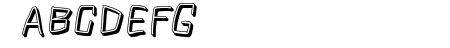Squarish Shadow Italic