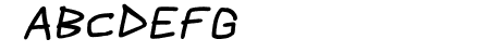 Scribbler Black Italic