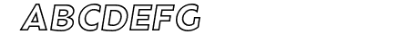 Rain Outline Italic