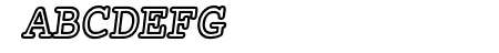 Mechanical Bold Outline O