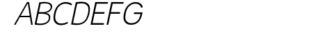 Malter Sans Light Italic 