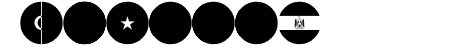font arabic flags
