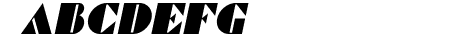 Commanders Italic