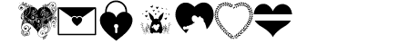 Font Hearts Love el harra