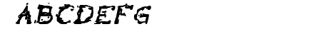The Lazy Dog Bold Italic